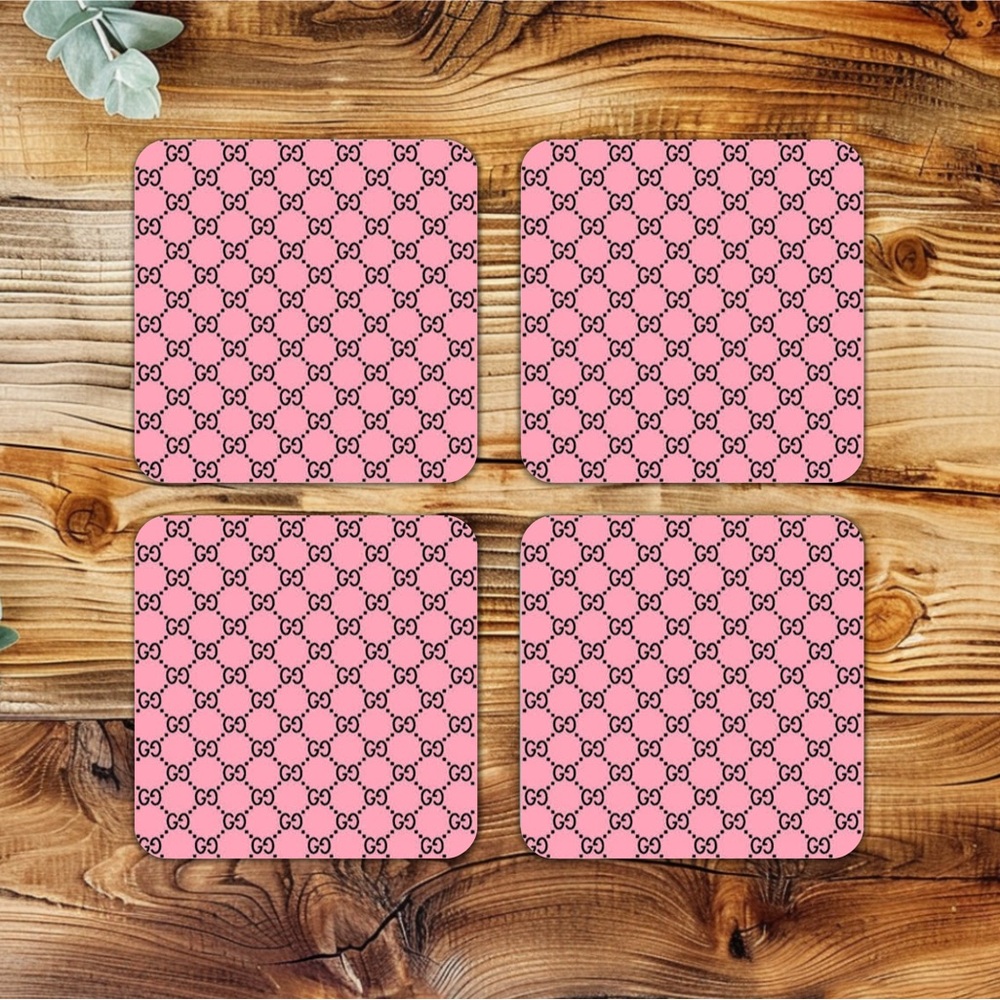 NIP HANDMADE FASHION Set of 4 Ceramic Drink Coasters